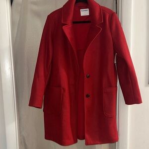 Old Navy Women's Bold Red Trench Coat